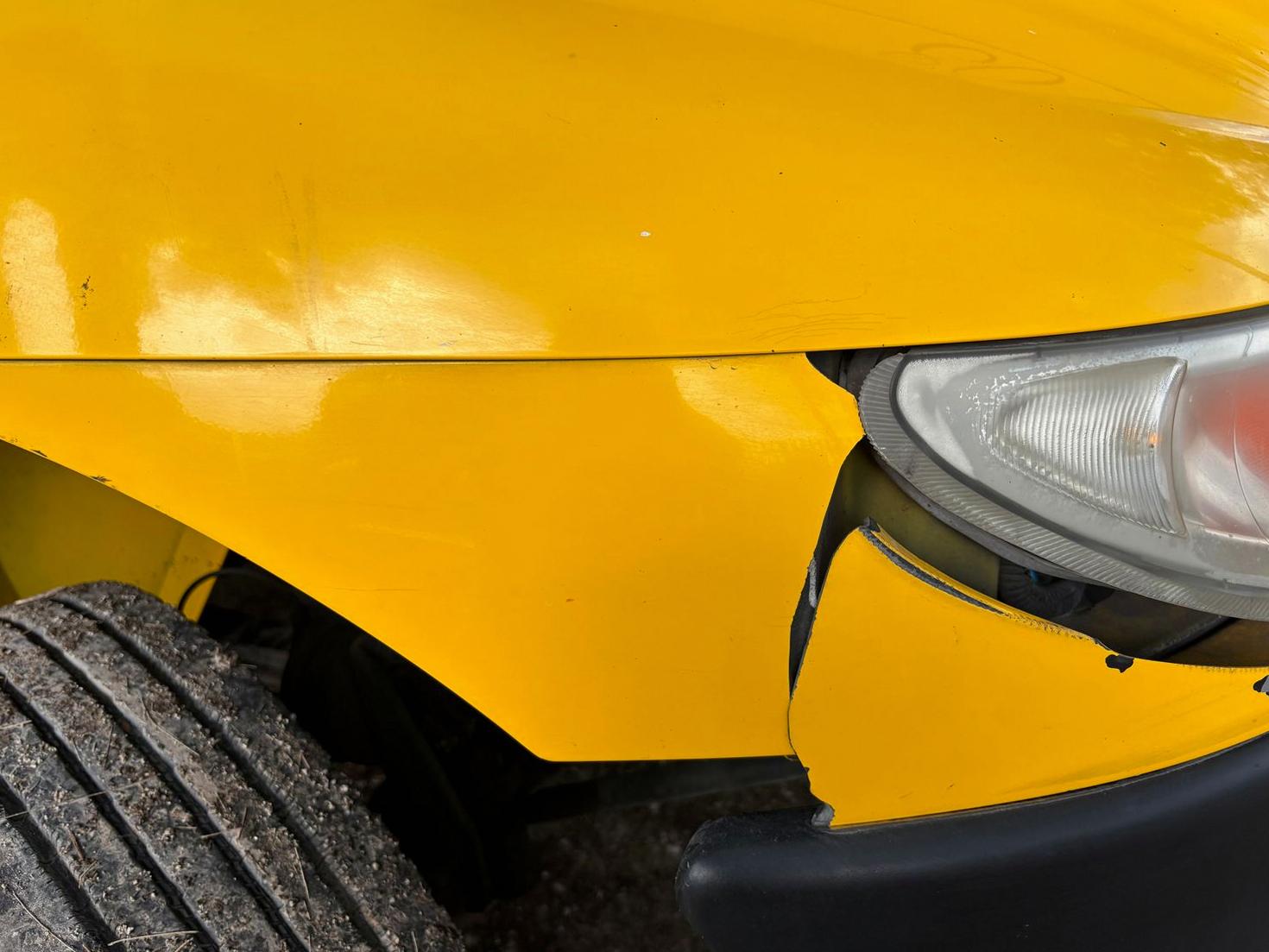 Bumper Damage Before Repair